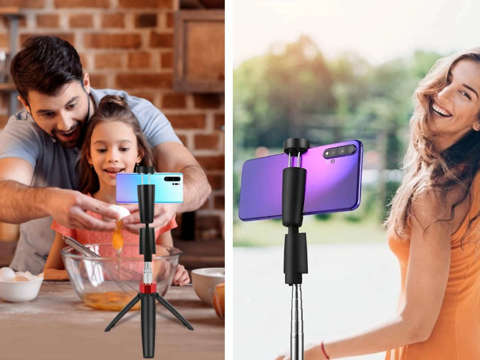 Selfie-Stick Alogy Mini-Stativ Einbeinstativ Schwarz