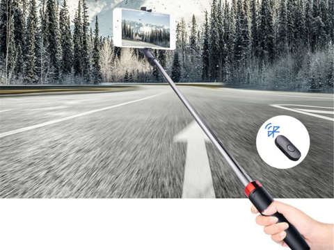 Selfie-Stick Alogy Mini-Stativ Einbeinstativ Schwarz