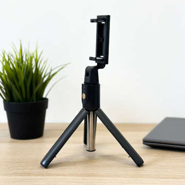 Selfie-Stick-Stativ Tripod Alogy Stand Telefonhalter Selfie-Stick Bluetooth-Fernbedienung Schwarz