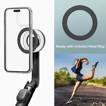 Selfie Stick Stick Stativ Spigen S571W MagSafe Bluetooth Telefonhalter Fotos Fernbedienung Schwarz