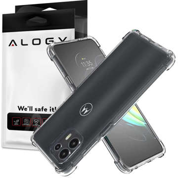 ShockProof Alogy Hülle für Motorola Moto G50 5G Saipan Transparent