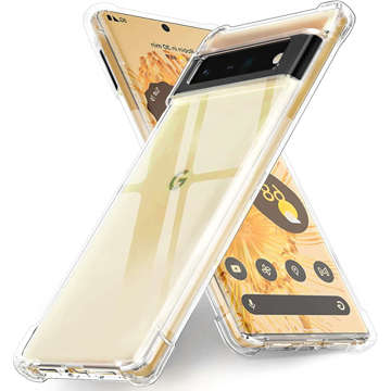 ShockProof Alogy Silicone Armor Case für Google Pixel 6 Pro Transparent