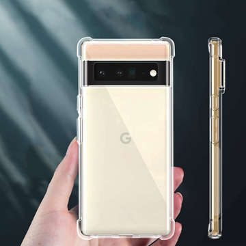 ShockProof Alogy Silicone Armor Case für Google Pixel 6 Pro Transparent