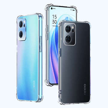 ShockProof Alogy Silicone Armor Case für Oppo Reno7 5G Global Transparent