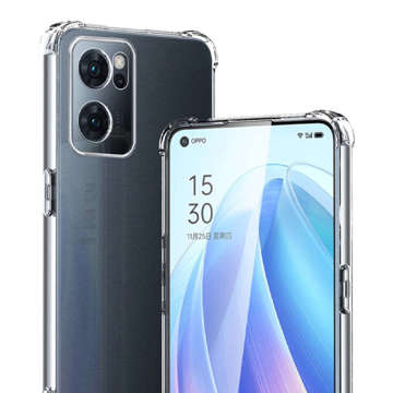 ShockProof Alogy Silicone Armor Case für Oppo Reno7 5G Global Transparent