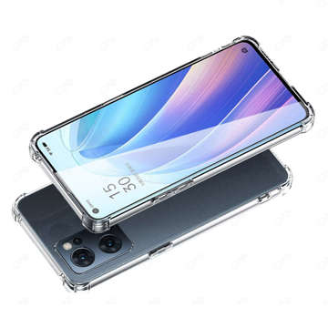 ShockProof Alogy Silicone Armor Case für Oppo Reno7 5G Global Transparent