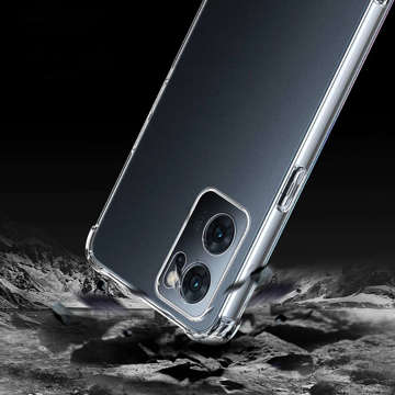 ShockProof Alogy Silicone Armor Case für Oppo Reno7 5G Global Transparent