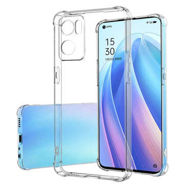 ShockProof Alogy Silicone Armor Case für Oppo Reno7 5G Global Transparent