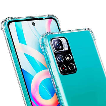 ShockProof Alogy Silicone Armor Case für Xiaomi Poco M4 Pro 5G Transparent