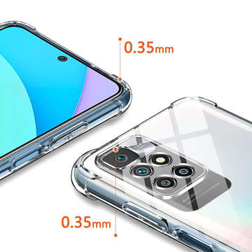 ShockProof Alogy Silikonhülle für Xiaomi Redmi Note 11 Pro Plus Transparent