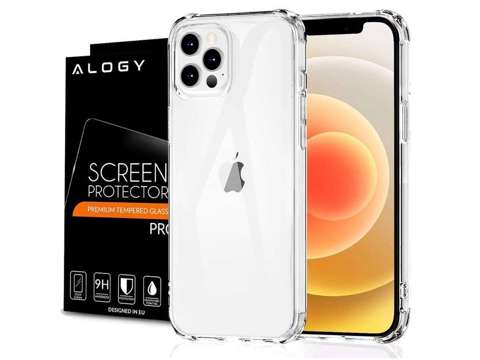 ShockProof Alogy gepanzerte Hülle für Apple iPhone 12/12 Pro klares Alogy Glas