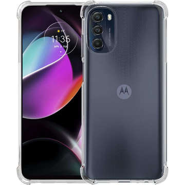 ShockProof Alogy gepanzerte Hülle für Motorola Moto G 5G 2022. Klarglas