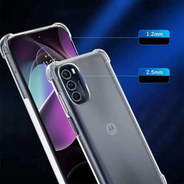 ShockProof Alogy gepanzerte Hülle für Motorola Moto G 5G 2022 Transparent