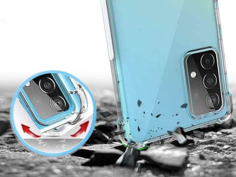 ShockProof Alogy gepanzerte Hülle für Samsung Galaxy A72 Transparent