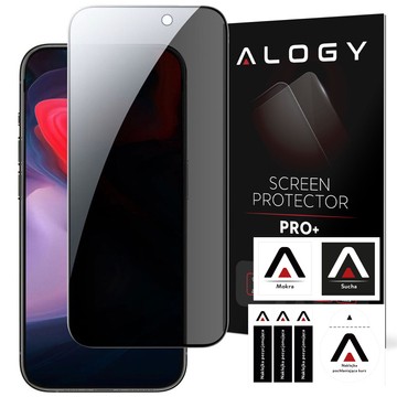 Sichtschutzglas für iPhone 14/14 Pro Anti-Spy Private Anti-Spy-Displayschutzfolie aus gehärtetem Mattglas Alogy