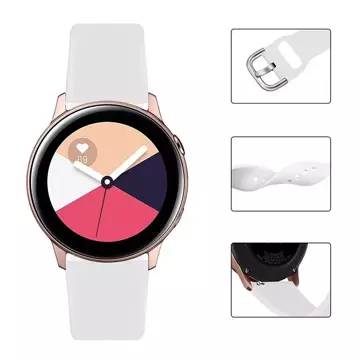 Silikonarmband TYS Armband für Smartwatch Uhr universal 22mm schwarz