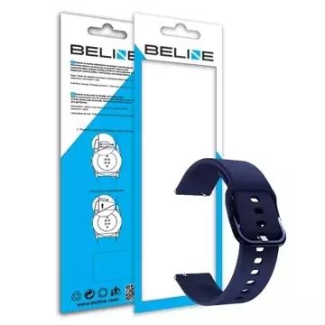 Smartwatch-Armband Beline Classic Universalarmband für 20mm Marineblau/Marineblau