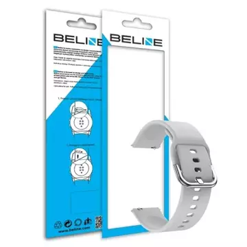 Smartwatch Armband Beline Classic Universalarmband für 20mm grau/grau