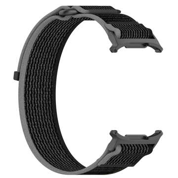 Smartwatch-Armband Nylon-Uhrenarmband für Samsung Galaxy Watch Ultra 47 mm Schwarz