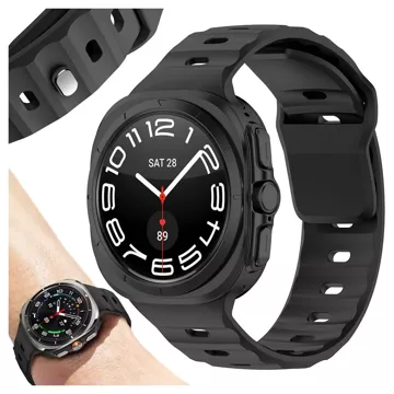 Smartwatch-Band Uhrenarmband für Samsung Galaxy Watch Ultra 47 mm Schwarz