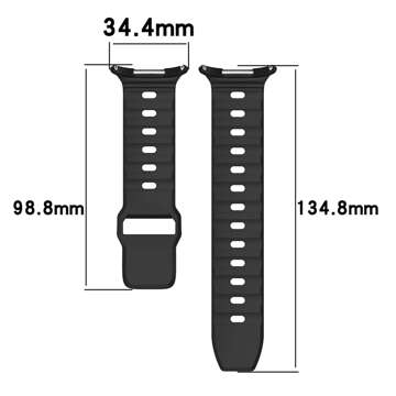 Smartwatch-Band Uhrenarmband für Samsung Galaxy Watch Ultra 47 mm Schwarz