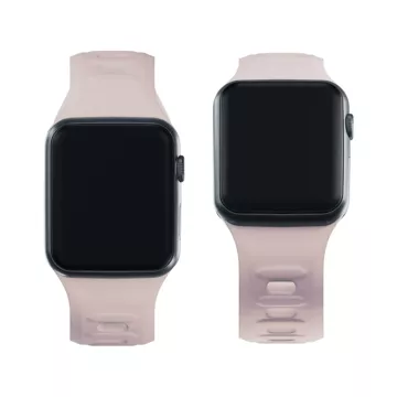 Smartwatch-Zubehör 3mk Silicone Watch Strap für Apple Watch 42/44/45/49 mm Latte