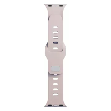 Smartwatch-Zubehör 3mk Silicone Watch Strap für Apple Watch 42/44/45/49 mm Latte