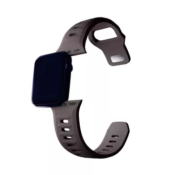 Smartwatch-Zubehör 3mk Silicone Watch Strap für Apple Watch 42/44/45/49 mm Taupe