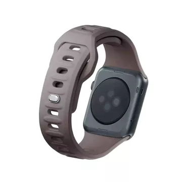 Smartwatch-Zubehör 3mk Silicone Watch Strap für Apple Watch 42/44/45/49 mm Taupe