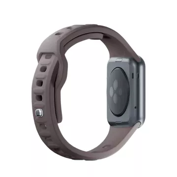 Smartwatch-Zubehör 3mk Silicone Watch Strap für Apple Watch 42/44/45/49 mm Taupe