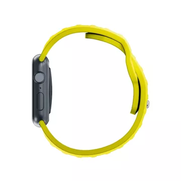 Smartwatch-Zubehör 3mk Silikon-Uhrenarmband für Apple Watch 42/44/45/49 mm Gelb