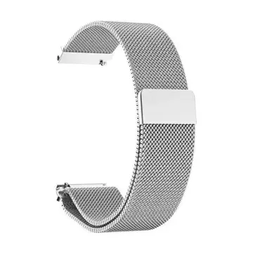 Smartwatchband Schickes Universalband für 22mm silber/silber