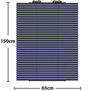 Sonnenschutz-Auto-Lamellen-Auto-Windschutzscheiben-Abdeckung, universell, doppelseitig, 150 x 65 cm