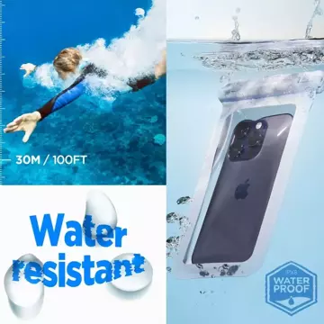 Spigen A601 Universelles wasserdichtes Gehäuse Aqua Blue