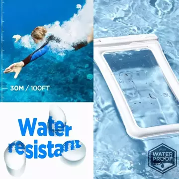 Spigen A601 Universelles wasserdichtes Gehäuse Weiß