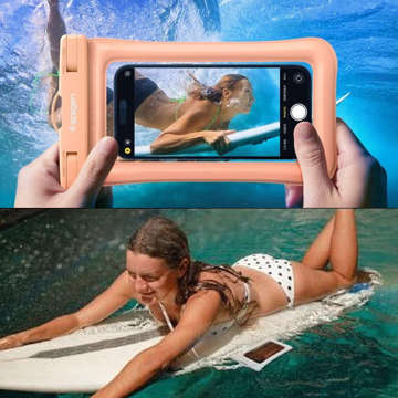 Spigen A610 Universelles wasserdichtes Schwimmgehäuse Aprikose