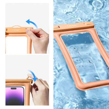 Spigen A610 Universelles wasserdichtes Schwimmgehäuse Aprikose