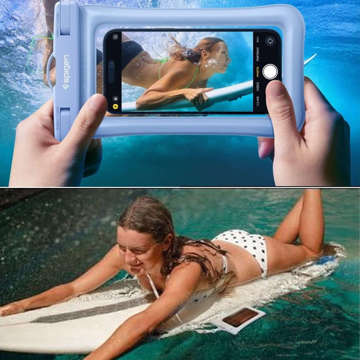 Spigen A610 Universelles wasserdichtes Schwimmgehäuse Aqua Blue