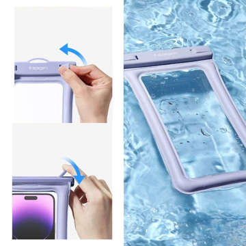 Spigen A610 Universelles wasserdichtes Schwimmgehäuse Aqua Blue