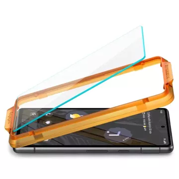 Spigen ALM Glas.TR 2er-Pack gehärtetes Glas für Google Pixel 7A Clear