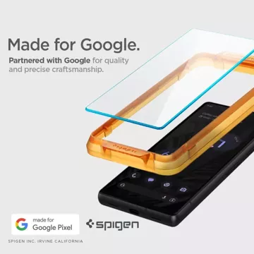 Spigen ALM Glas.TR 2er-Pack gehärtetes Glas für Google Pixel 7A Clear