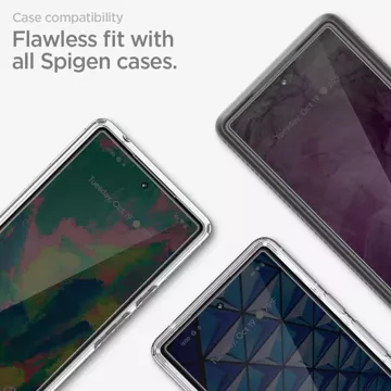 Spigen ALM Glas.TR 2er-Pack gehärtetes Glas für Google Pixel 8 Clear