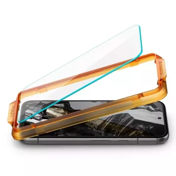 Spigen ALM Glas.TR 2er-Pack gehärtetes Glas für Google Pixel 8A Clear