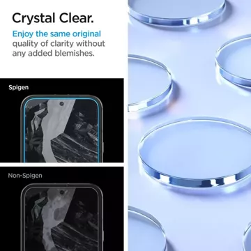 Spigen ALM Glas.TR 2er-Pack gehärtetes Glas für Google Pixel 8A Clear