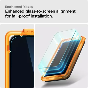 Spigen Alm Glas.tR 2er-Pack gehärtetes Glas für Nothing Phone 2A Clear