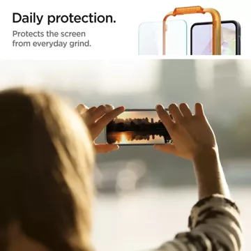 Spigen Alm Glas.tR Panzerglas 2er-Pack für Samsung Galaxy A35 5G Klar