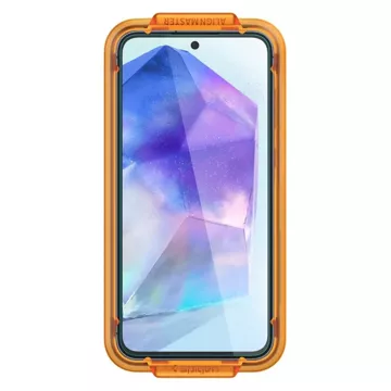 Spigen Alm Glas.tR Panzerglas 2er-Pack für Samsung Galaxy A55 5G Klar