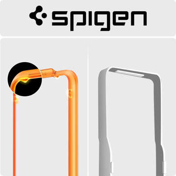 Spigen Alm Glass FC 2er-Pack gehärtetes Glas für Apple iPhone 15 Schwarz