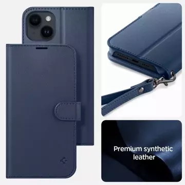 Spigen Brieftasche für das iPhone 14 in klassischem Blau