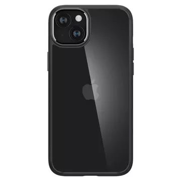 Spigen Crystal Hybrid-Hülle für Apple iPhone 15 Plus – transparent und schwarz